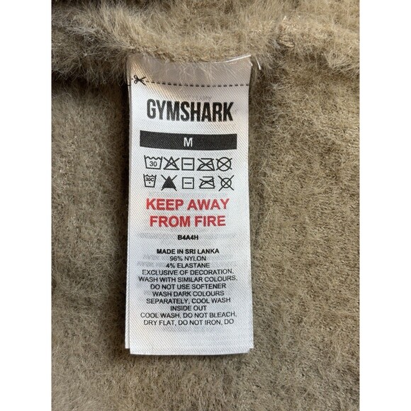 Gymshark x Whitney Simmons Full Zip Jacket Cement Brown Taupe Size Medium - Picture 6 of 11